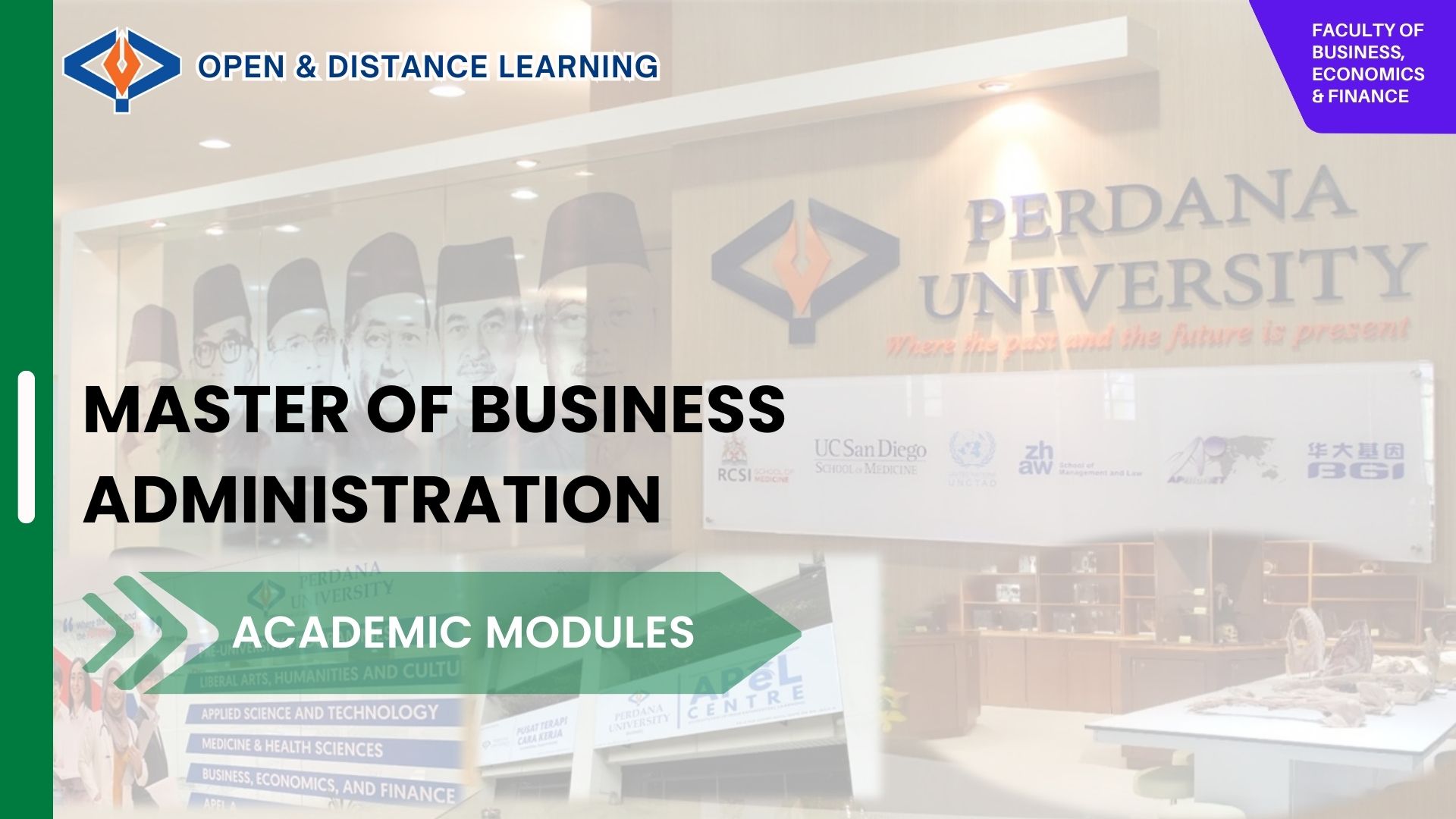 Perdana University School of Business (PUScB): All courses